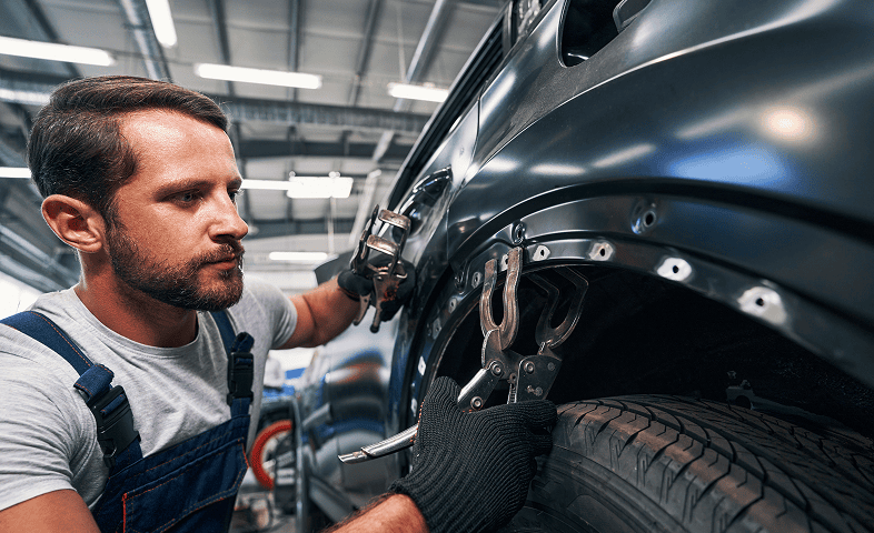 Auto repair professional in workshop